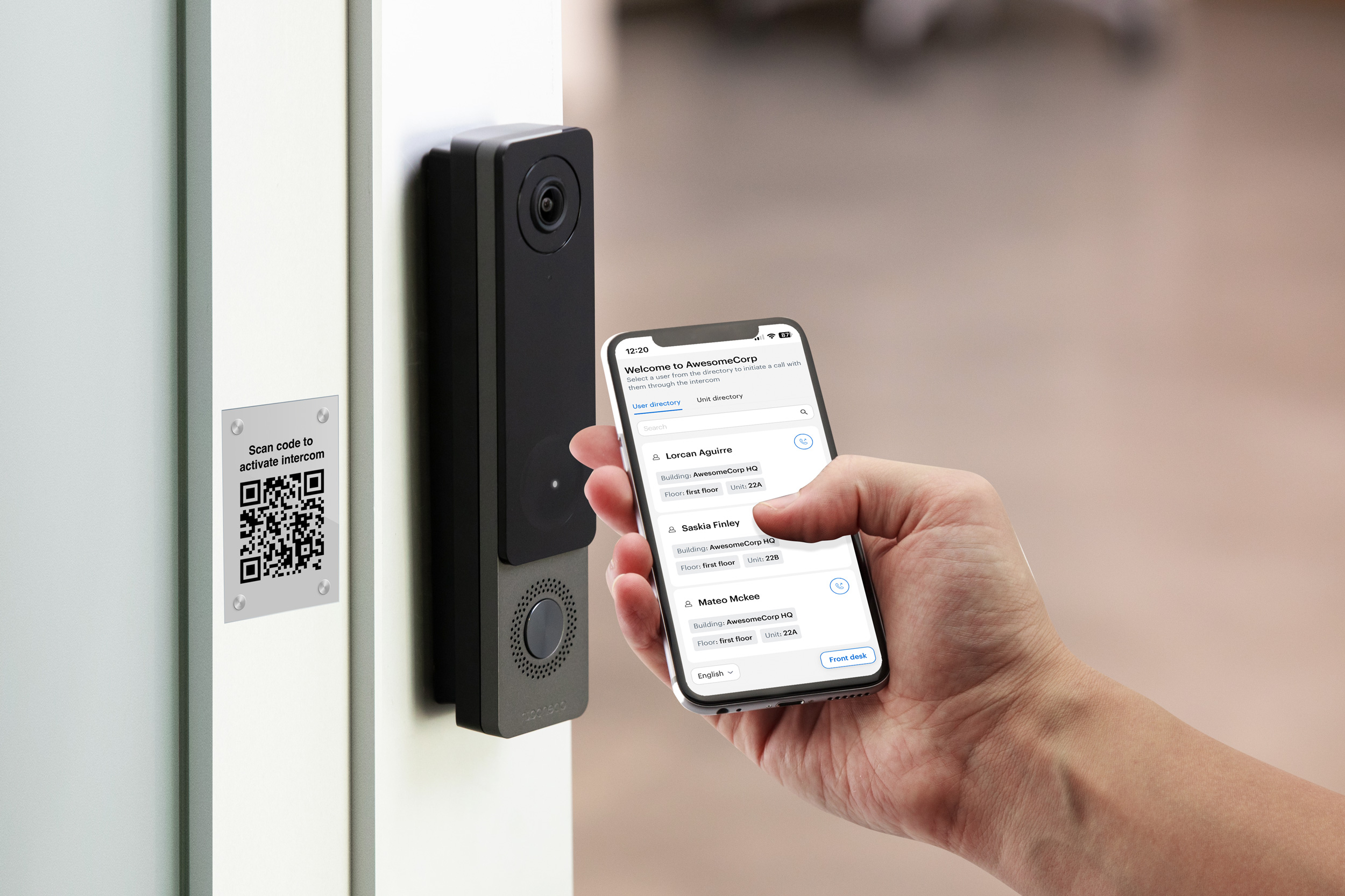 Avigilon Alta mobile app access control
