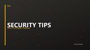 Security Tips category placeholder